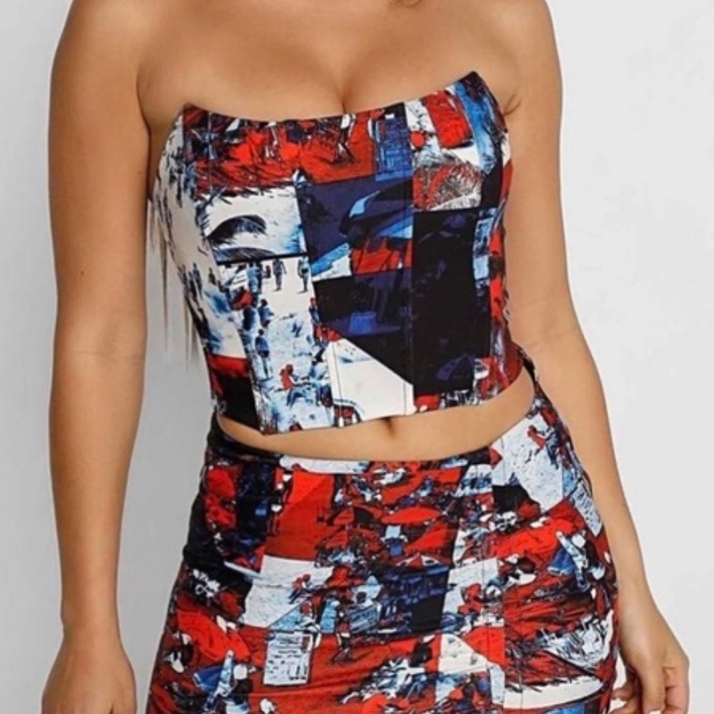 Tiger mist KENDRA CORSET - PATCHWORK ABSTRACT - Picture 2 of 4